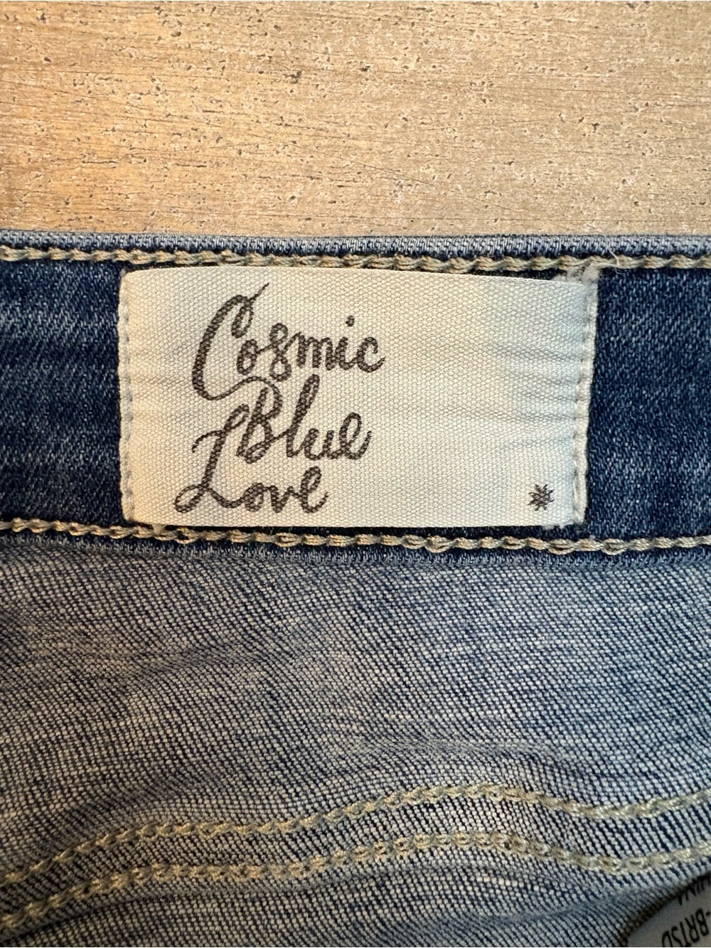 Cosmic Blue Love Mid Rise Skinny Jeans Sz 29T Distressed Stretch Denim Ankle - Picture 5 of 10